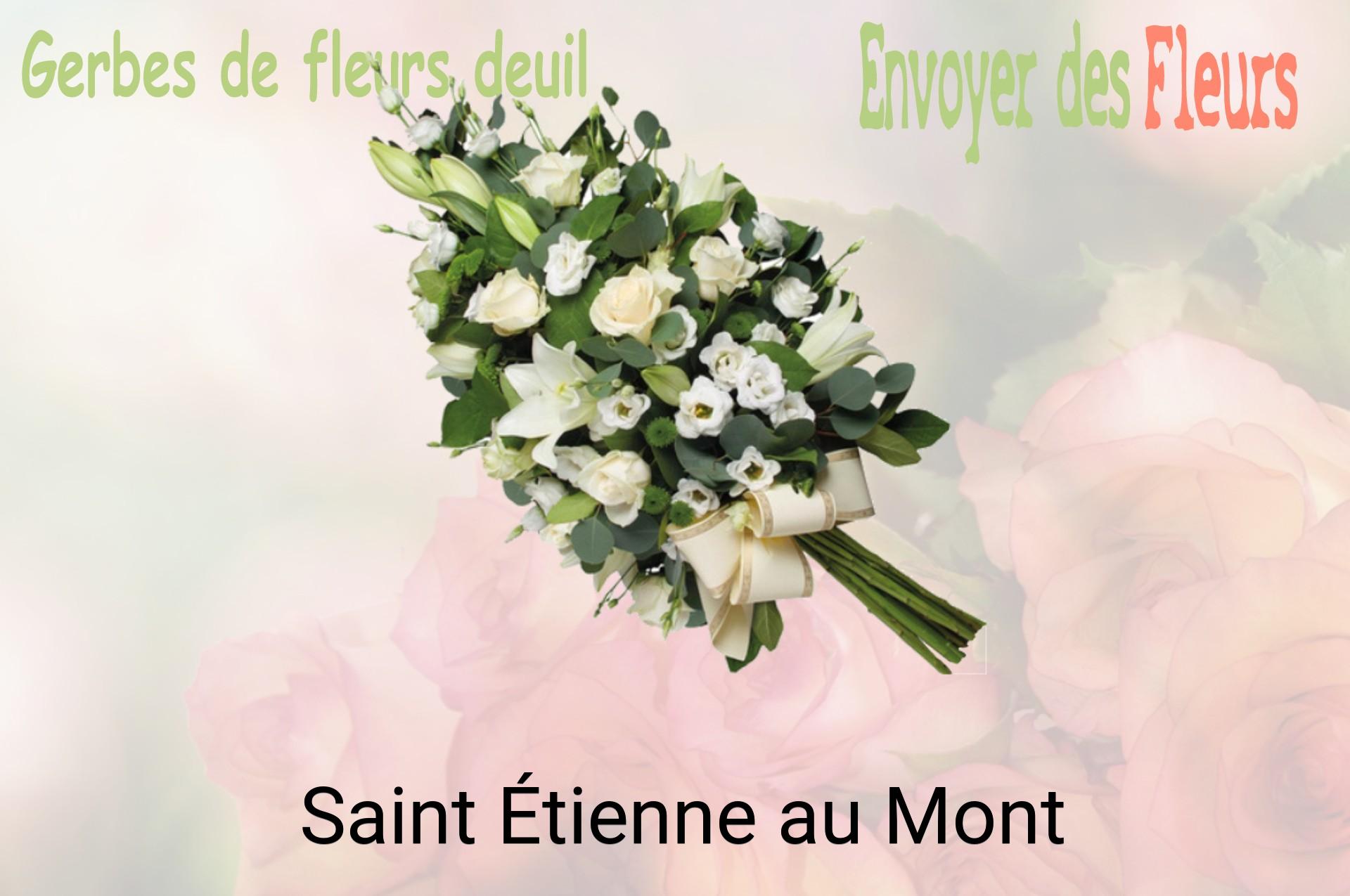 Gerbe de fleurs de deuil livrée à Saint-Étienne-au-Mont